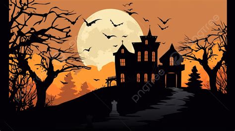 In The Style Of Eerie Landscapes Background, Clip Art Halloween Picture ...