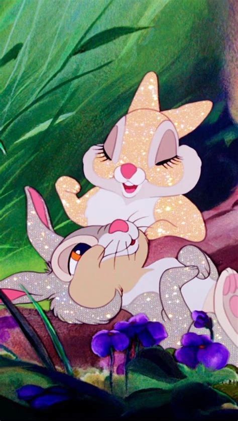 Thumper x Miss Bunny | glitter, cartoon e edits | Disney wallpaper ...