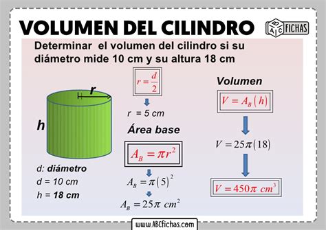 Formula Para Calcular El Area De La Base De Un Cilindro - Printable Templates Free