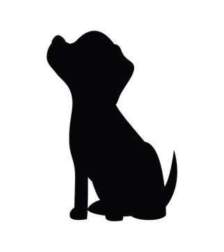 Sitting Dog Silhouette PNG And Vector Images Free Download - Pngtree