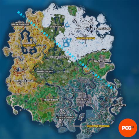 Fortnite Chapter 4 Season 3 map and how to find hot spots | PCGamesN