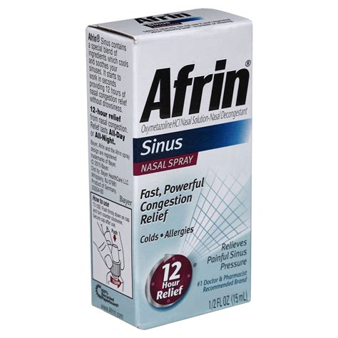 Afrin Sinus Nasal Spray 0.5 fl oz | Shipt