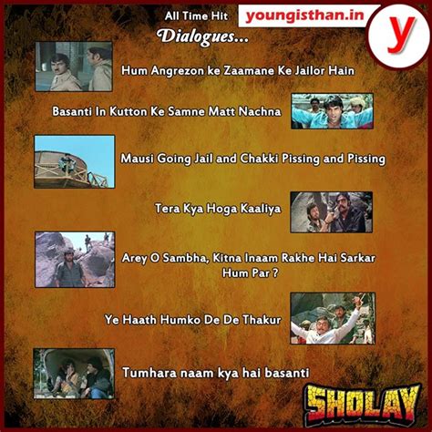 All Time Hit dDialogues of Sholay... - Youngisthan.in