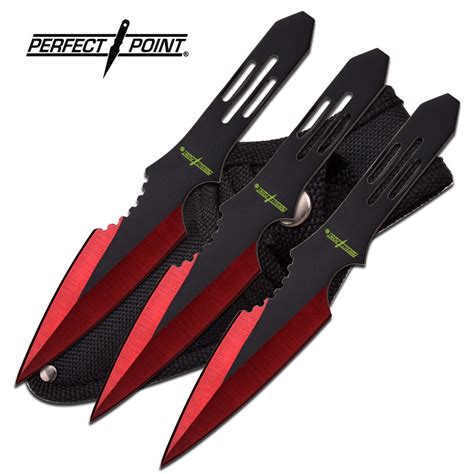 Perfect Point Typhoon Red Throwing Knife Set For Sale | All Ninja Gear: Largest Selection of ...