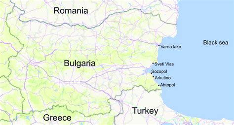 Sampling locations at the Black sea coast. | Download Scientific Diagram