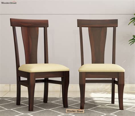 Buy Sofie Dining Chairs - Set of 2 (Walnut Finish) Online in India at ...