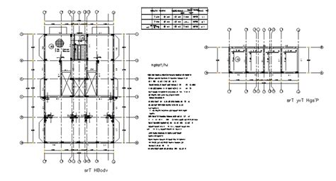 Second floor of house framing plan details dwg file - Cadbull