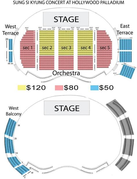 Hollywood Palladium Seating Chart