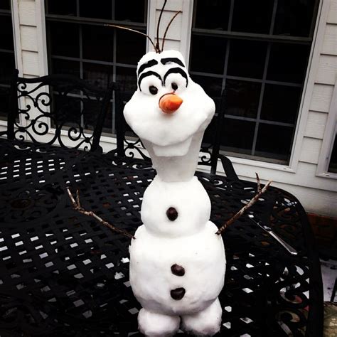 Do you want to build a snowman? Love this Olaf from Frozen my daughter and her friend built ...