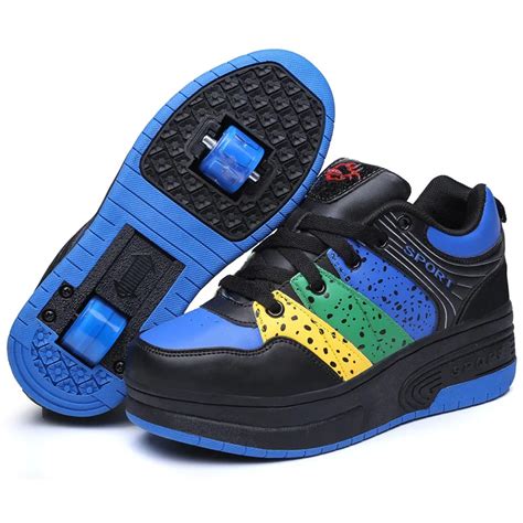 Sneakers With Wheels Wheelie Shoes Kids Shoes Automatic Mesh Breathable ...