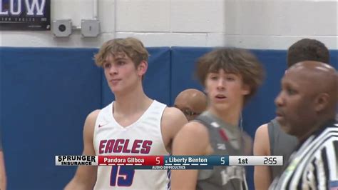 Pandora-Gilboa vs Liberty-Benton Boys Basketball 2-3-2023 - YouTube