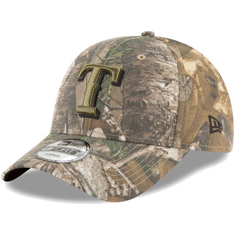 Men's Texas Rangers New Era Camo Realtree 49FORTY Fitted Hat