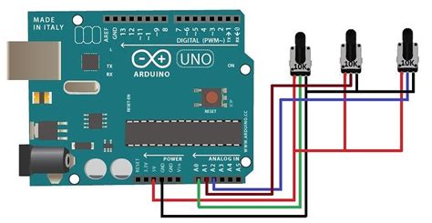 Potentiometer Wiring Diagram Arduino