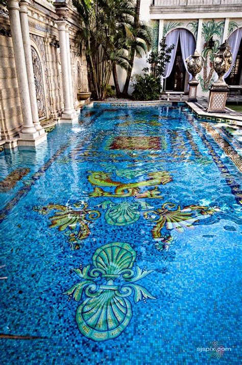 Pool mosaic in Casa Casuarina - Former Versace House on Ocean Drive, South Beach, Miami, FL ...