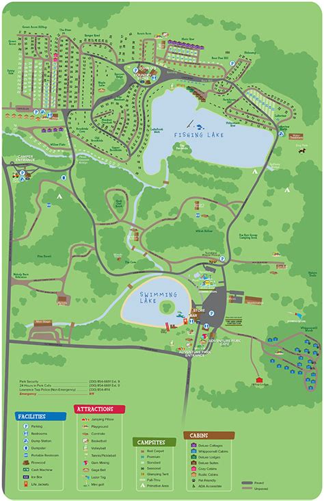 Clay's Resort Jellystone Park™ in North Lawrence, OH | Camp-Resort Map