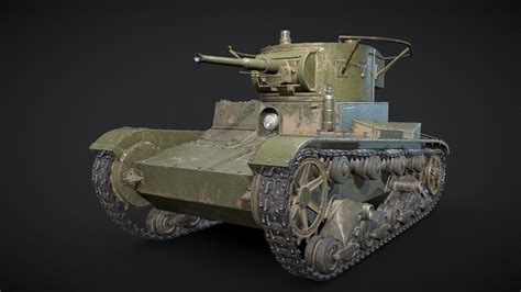 Soviet tank T26 - 3D model by I1San (@ivanSan96) [011cd3a] - Sketchfab