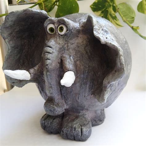 Paper Mache Animal Paper Clay Sculpturehand Sculpted - Etsy