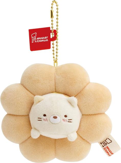 Sumikko Gurashi: Mister Donut x Sumikko Gurashi - Plush Mascot - Neko (Mochi Donut Ver.) [San-x ...