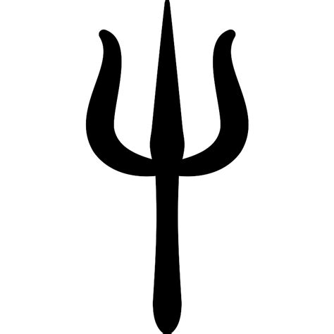 Download Black Trident Symbol | Wallpapers.com