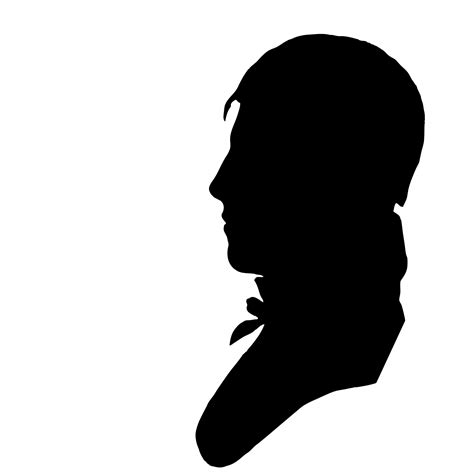 Vintage Male Profile Silhouette Free Stock Photo - Public Domain Pictures