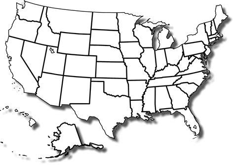 Map Of United States Blank Printable | Fun Printable | Us map printable ...