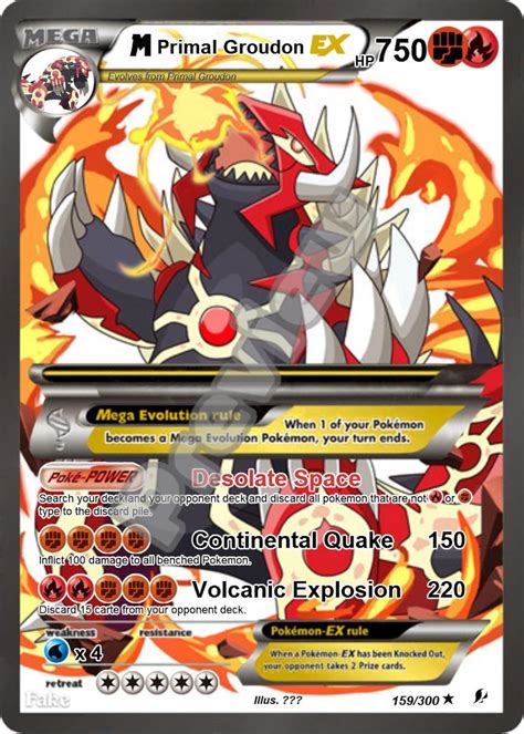 M Primal Groudon Ex Pokemon Card - Etsy