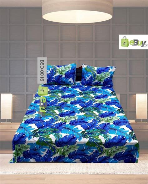 Buy Beautiful Purple Flower Printed 5D Bed Sheets in Pakistan - eBuy.pk