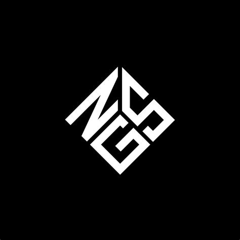 NGS letter logo design on black background. NGS creative initials ...