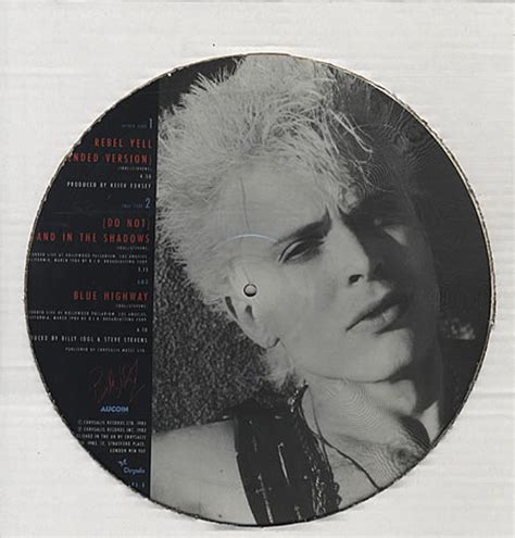 Billy Idol Rebel Yell UK 12" picture disc — RareVinyl.com