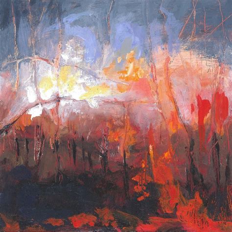 Red Fire | BarnArt Abstract Landscape Paintings