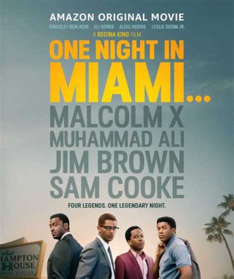 Movie Trailer: 'One Night in Miami' [starring Aldis Hodge, Leslie Odom ...