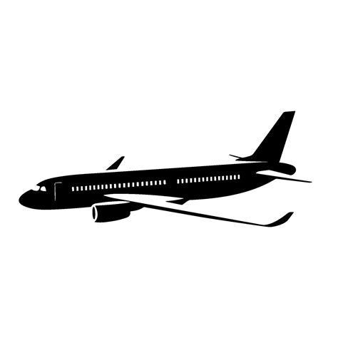 Airplane silhouette vector clipart 29565076 Vector Art at Vecteezy