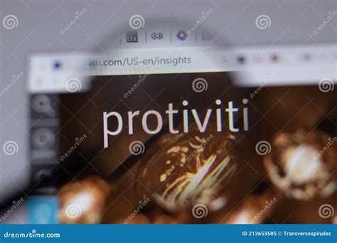 New York, USA - 18 March 2021: Protiviti Company Logo Icon on Website ...