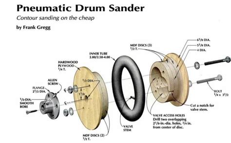 Pneumatic Drum Sander – Free Woodworking Plan.com