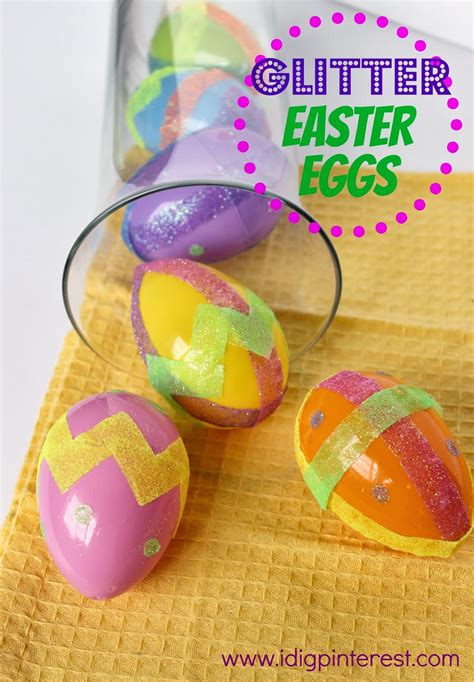 Glitter Easter Eggs Kids' Craft - I Dig Pinterest