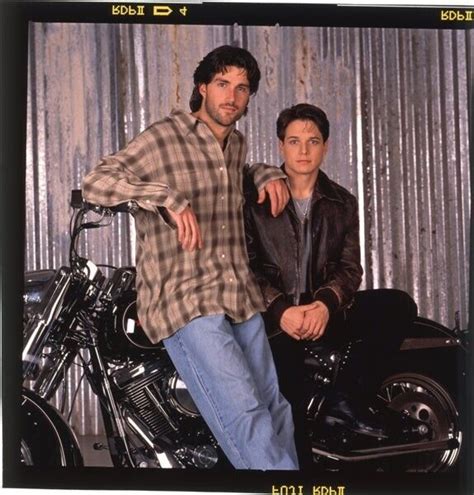 Party of Five Matthew Fox Scott Wolf Motorcycle Portrait Original ...