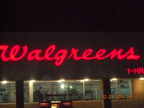 "Walgreens" sign we built an manufactured. Two in the day time one at ...