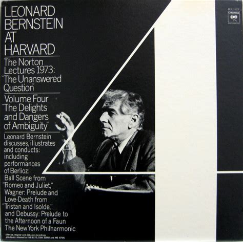 Leonard Bernstein – Leonard Bernstein At Harvard - The Norton Lectures ...