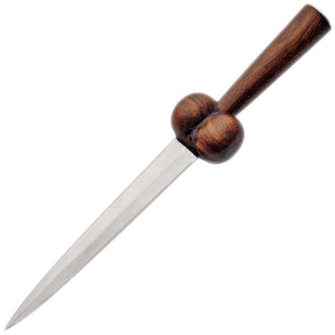 Wood Hilt Bollock Dagger