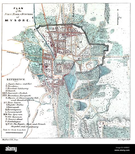 Mysore map hi-res stock photography and images - Alamy