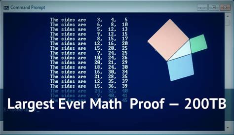 Pythagorean Triples — The World's Largest Ever Math Proof Takes Up To 200TB