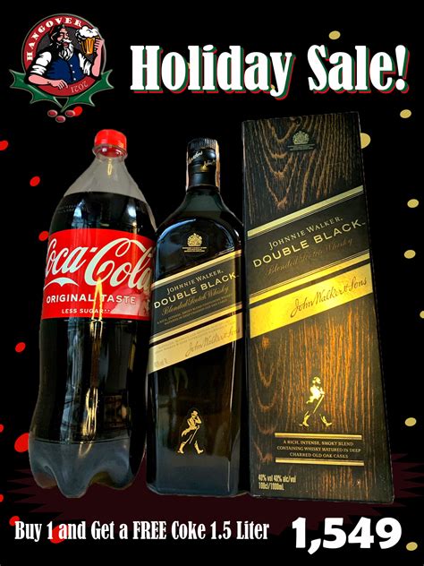 Johnnie Walker Double Black + 1.5 Liter Coke for FREE | Lazada PH