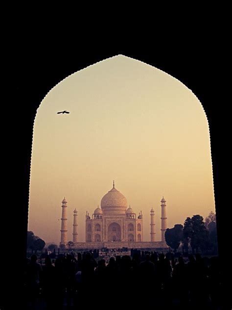 Sunrise at the Taj Mahal in Agra, India