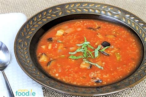 Ratatouille Soup with Quinoa: Low Calorie Soup Recipe