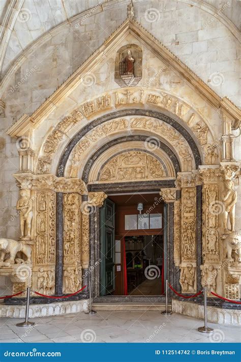 Trogir Cathedral, Croatia stock photo. Image of catholic - 112514742