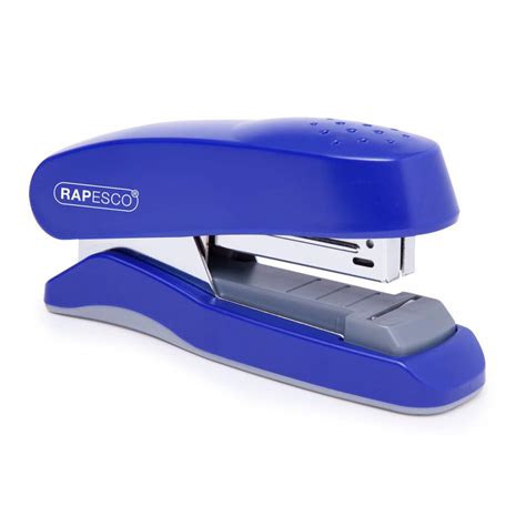 Flat Clinch Half Strip Stapler (blue) | Rapesco Office Products PLC