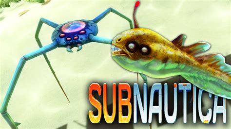 Subnautica - New Cave Crawlers, Fish & Camera Shy Mushrooms! Gameplay ...