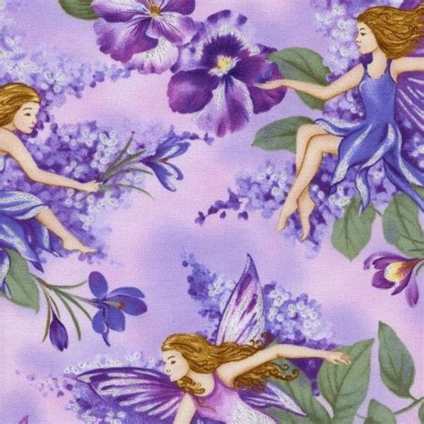 Cotton Fabric Fairies Dream Pink Metallic BTY Timeless Treasures Quilt craft sewing from ...