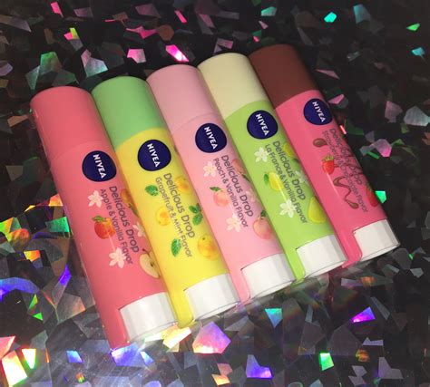 Complete review on the NIVEA Delicious Drop lip balms!