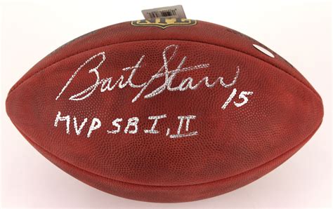 Lot Detail - 2006-14 Bart Starr Green Bay Packers Signed Football (Steiner)